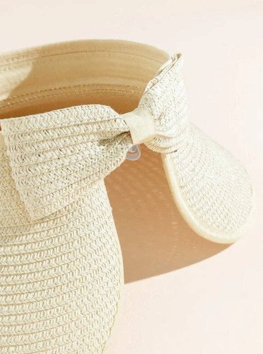 Foldable Wide Brim Bow Visor Sun Hats