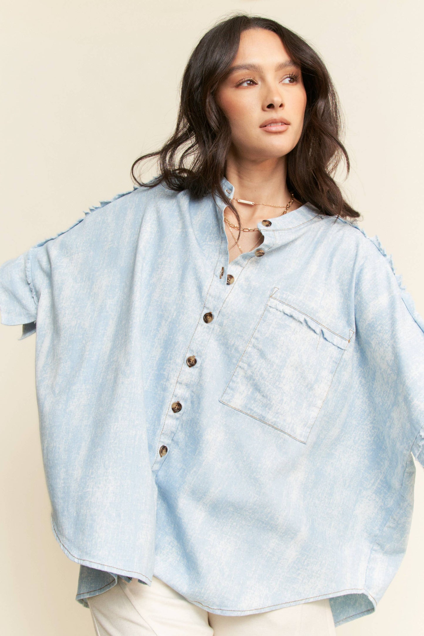 Cassidy Chambray Top