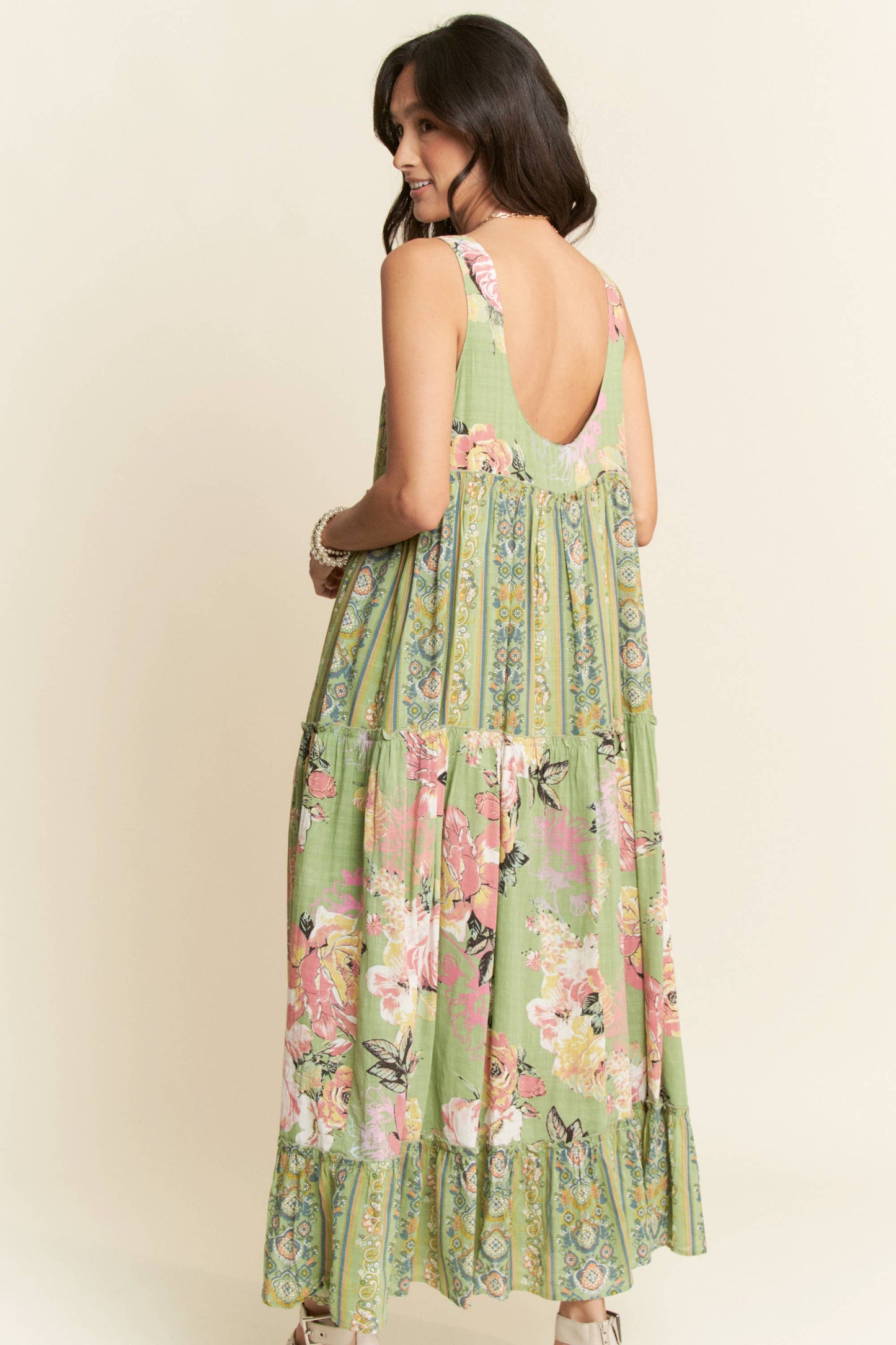 Tallulah Bloom Maxi Dress | Sage