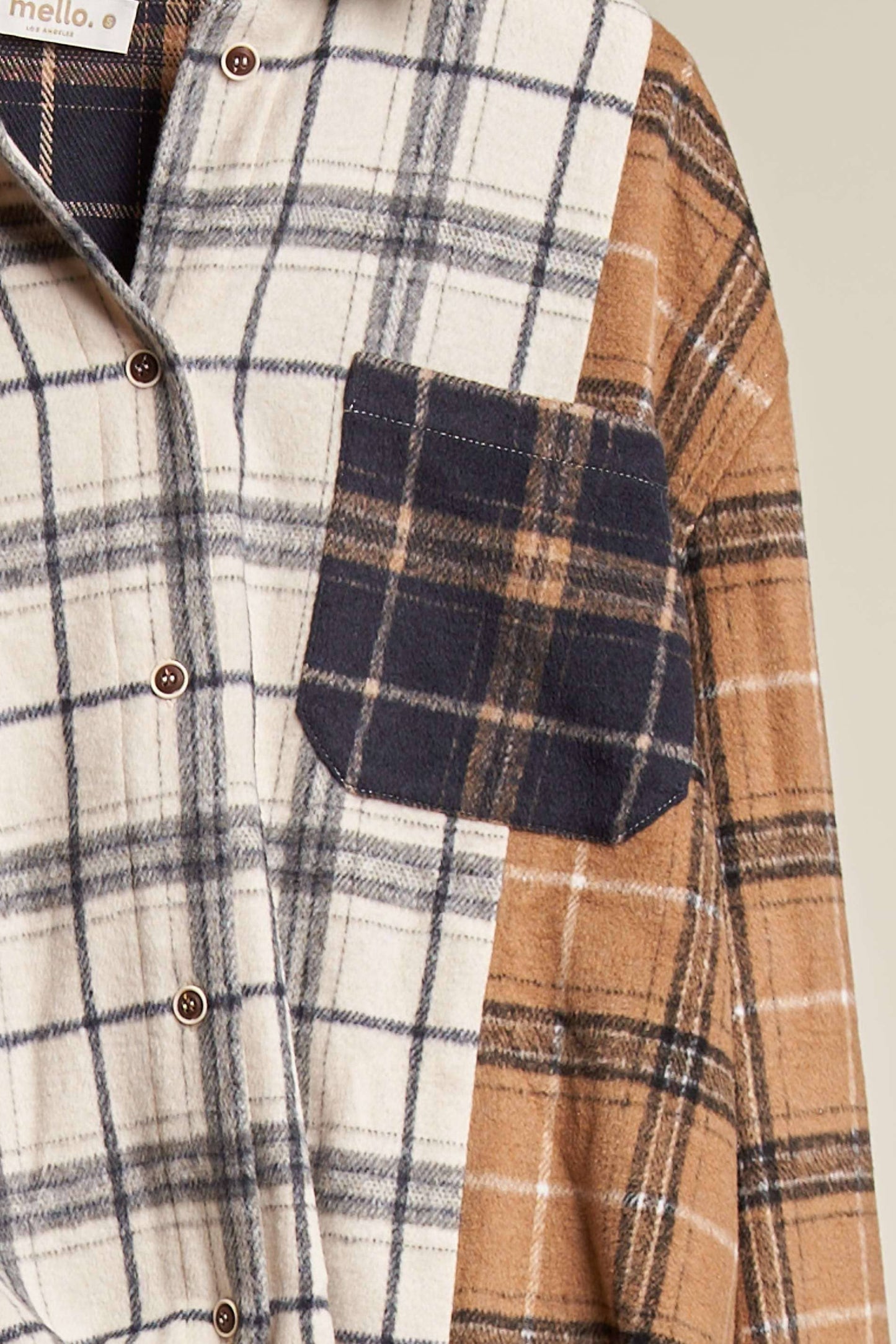 Sutton Cozy Plaid Shacket | Navy