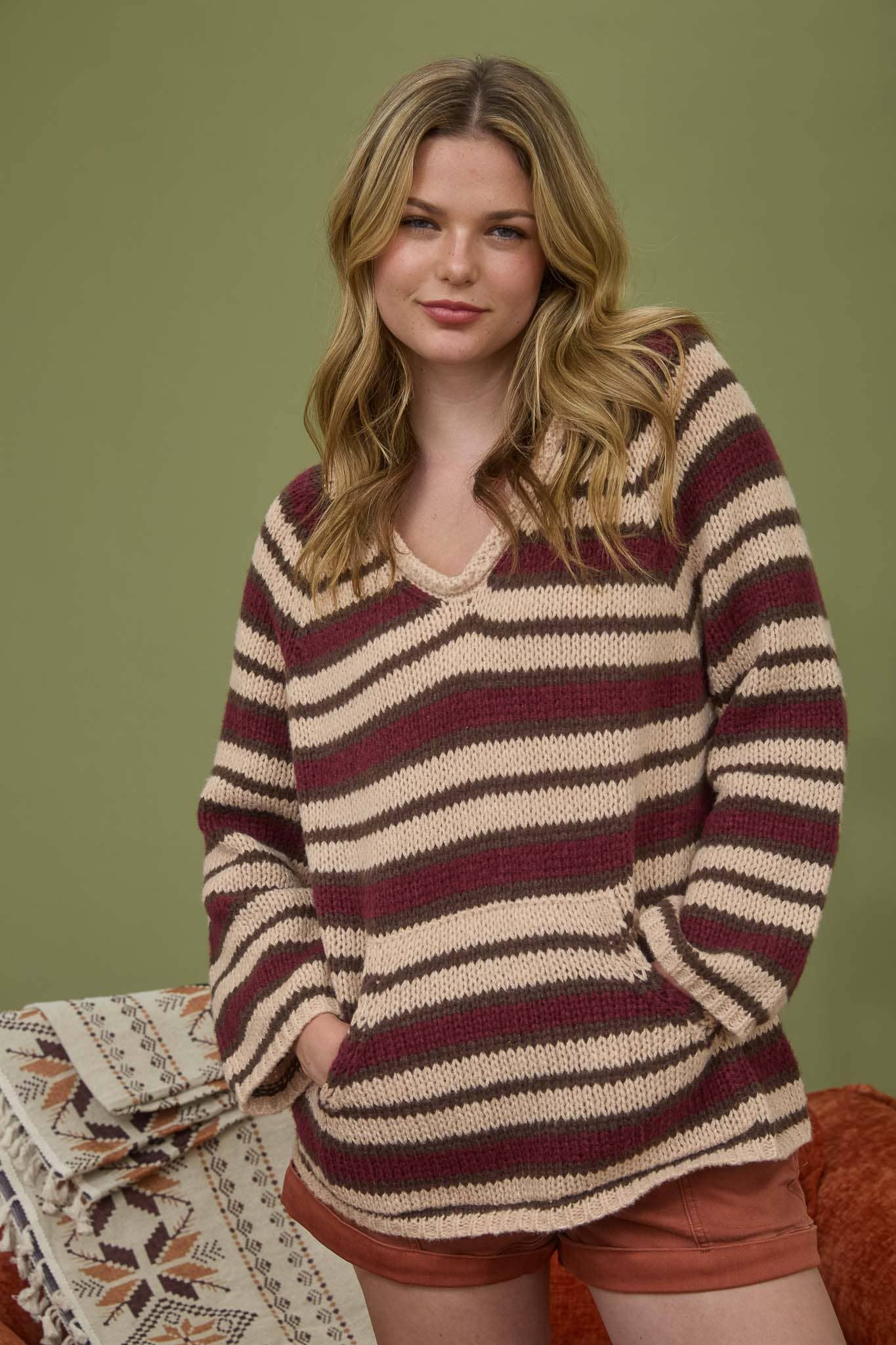 Cassidy Pocket Stripe Sweater