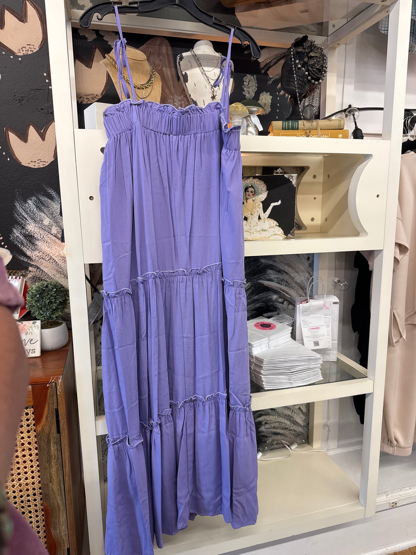 Anniewear Purple Strap Maxi Dress | Large