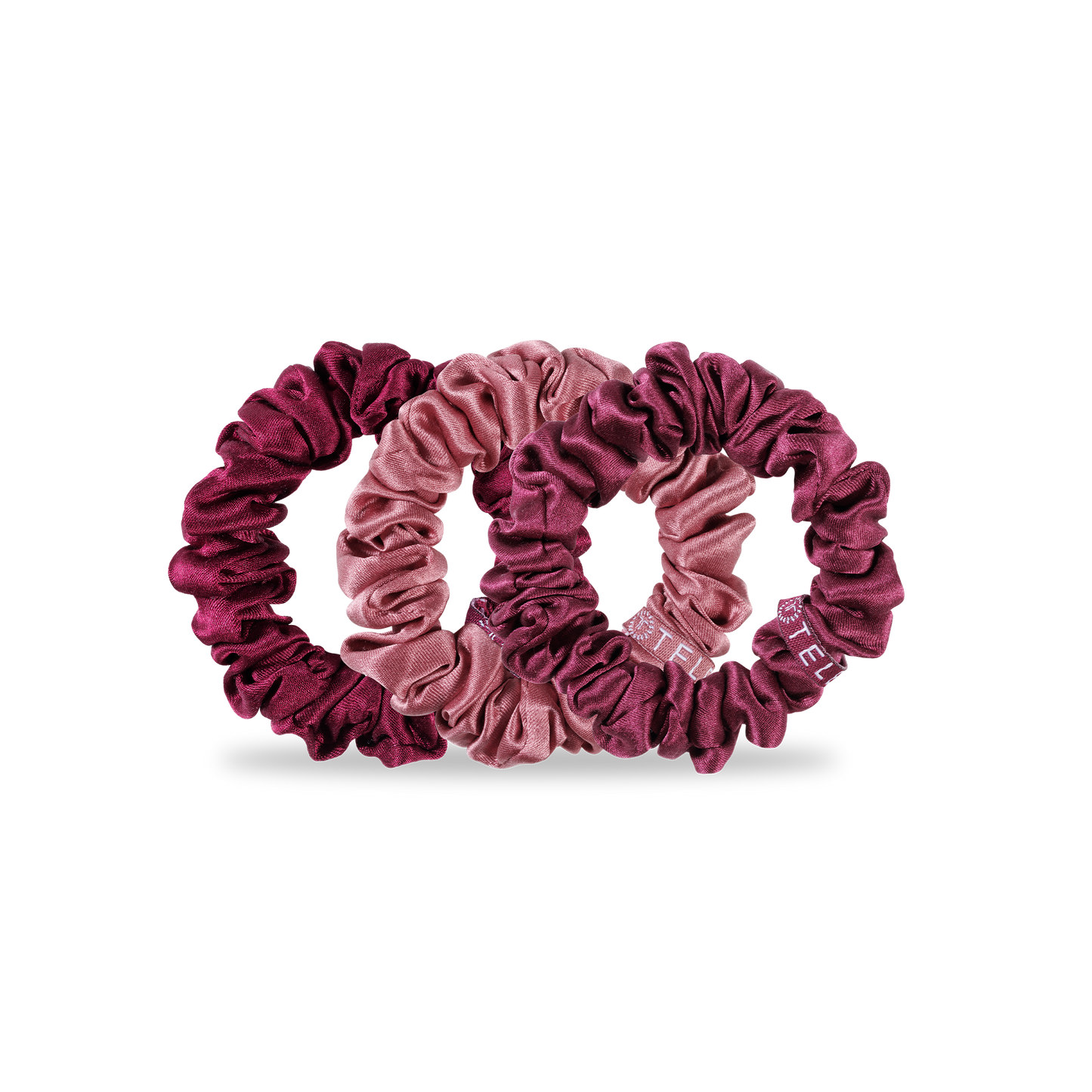 Burgundy Bliss - Small Scrunchie, 3-Pack