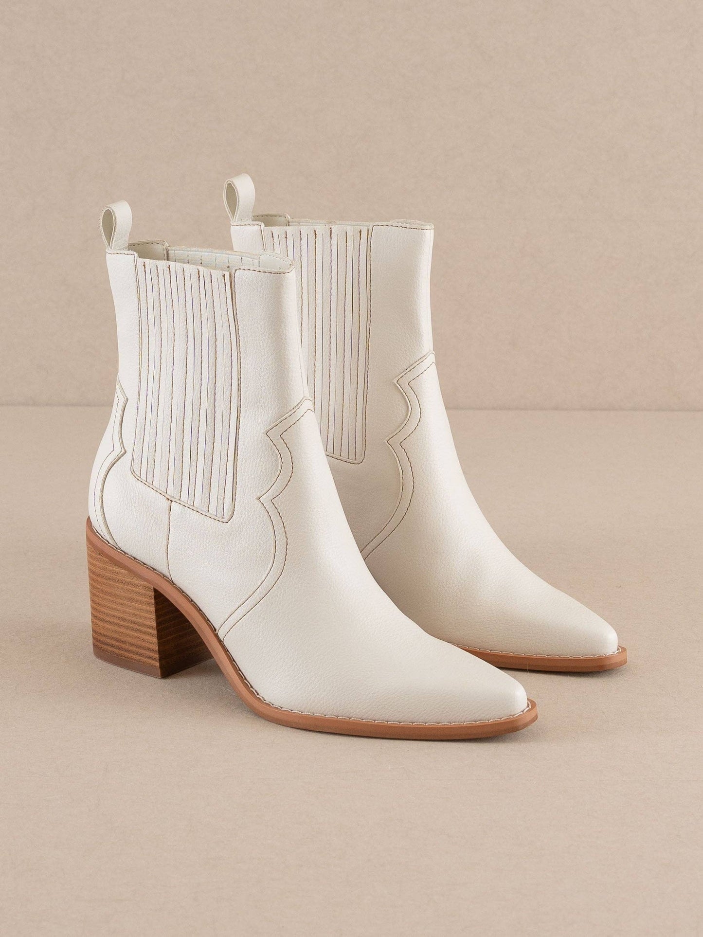 The Addison | Winter White Western Booty