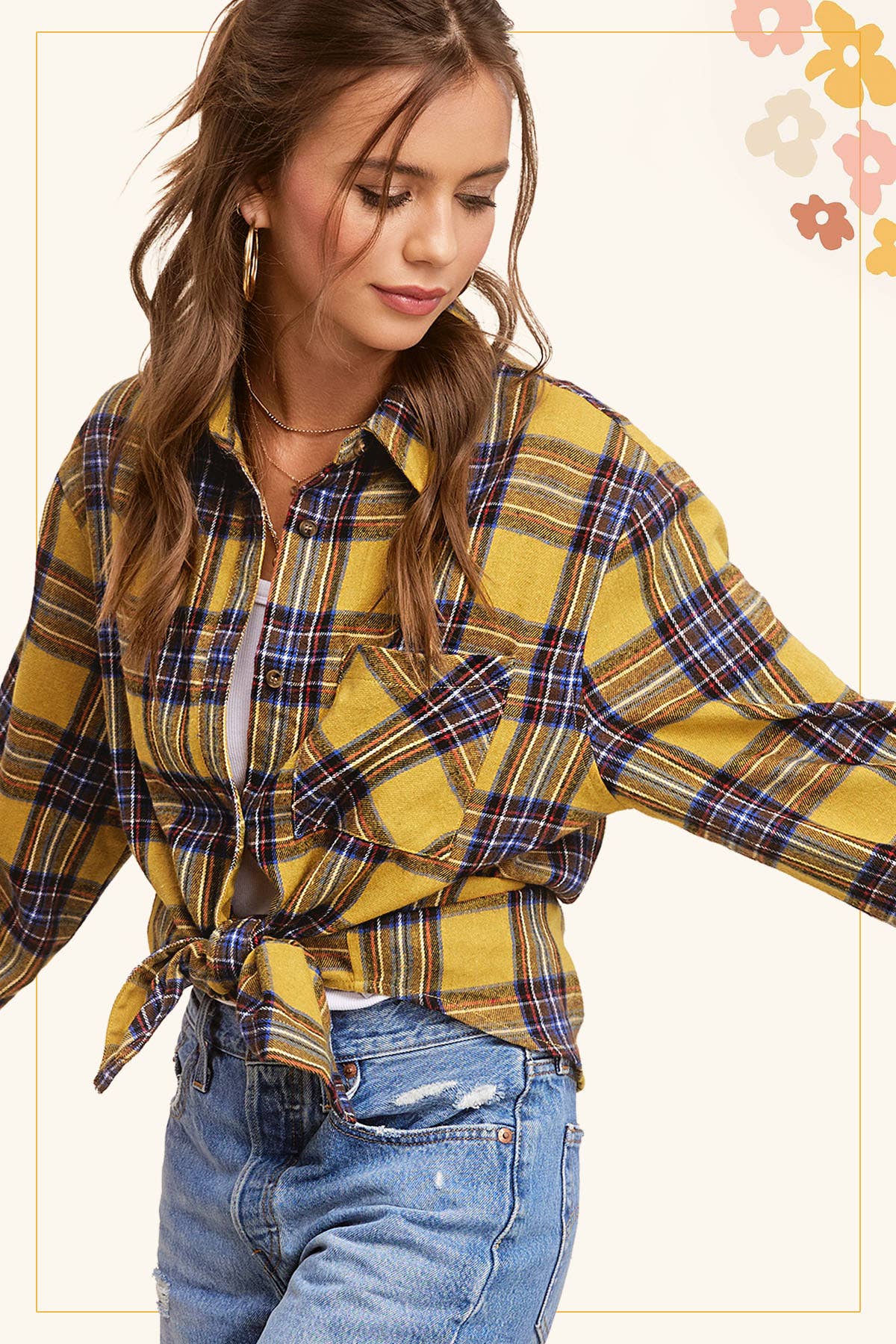 The Marigold Plaid Flannel Shirt