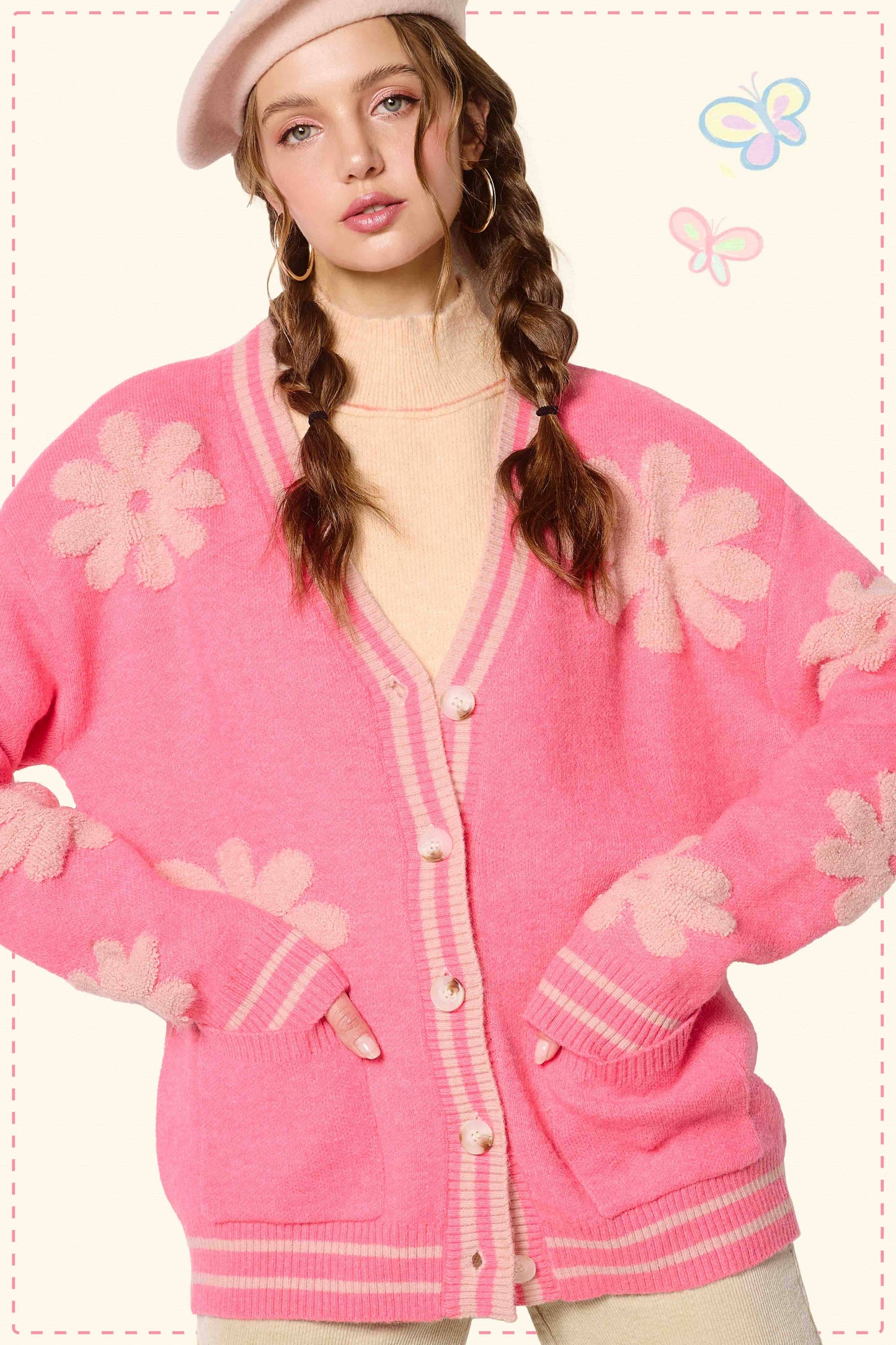 The Bloomfield Cardigan | Bubblegum