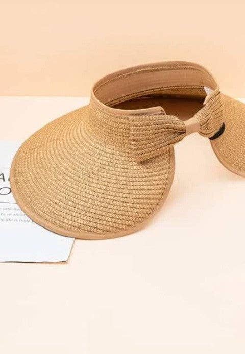 Foldable Wide Brim Bow Visor Sun Hats