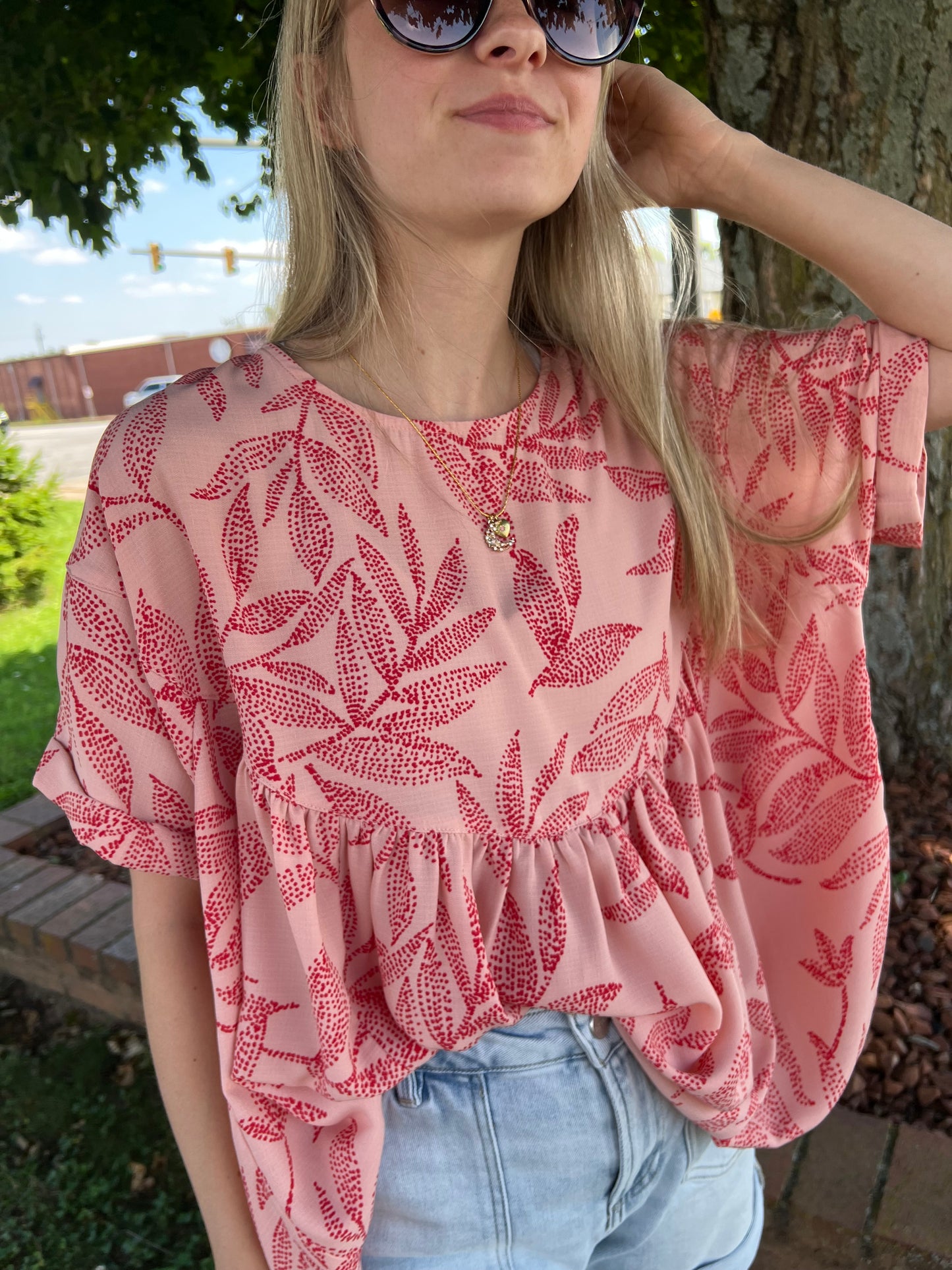 Laura Linen Babydoll Tunic