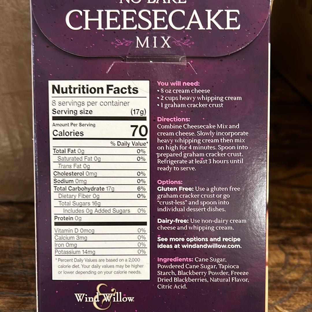 Blackberry No-Bake Cheesecake Mix