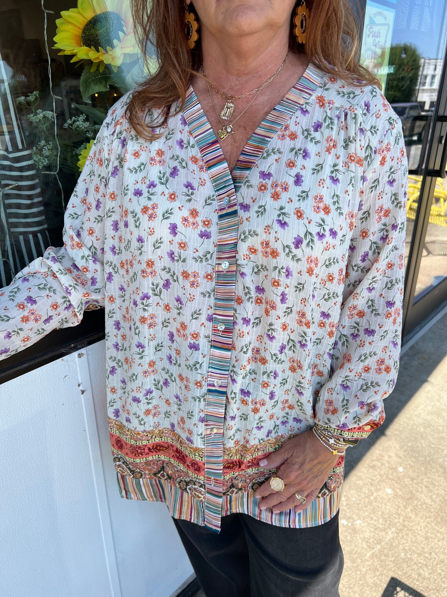 Callie Button up Top