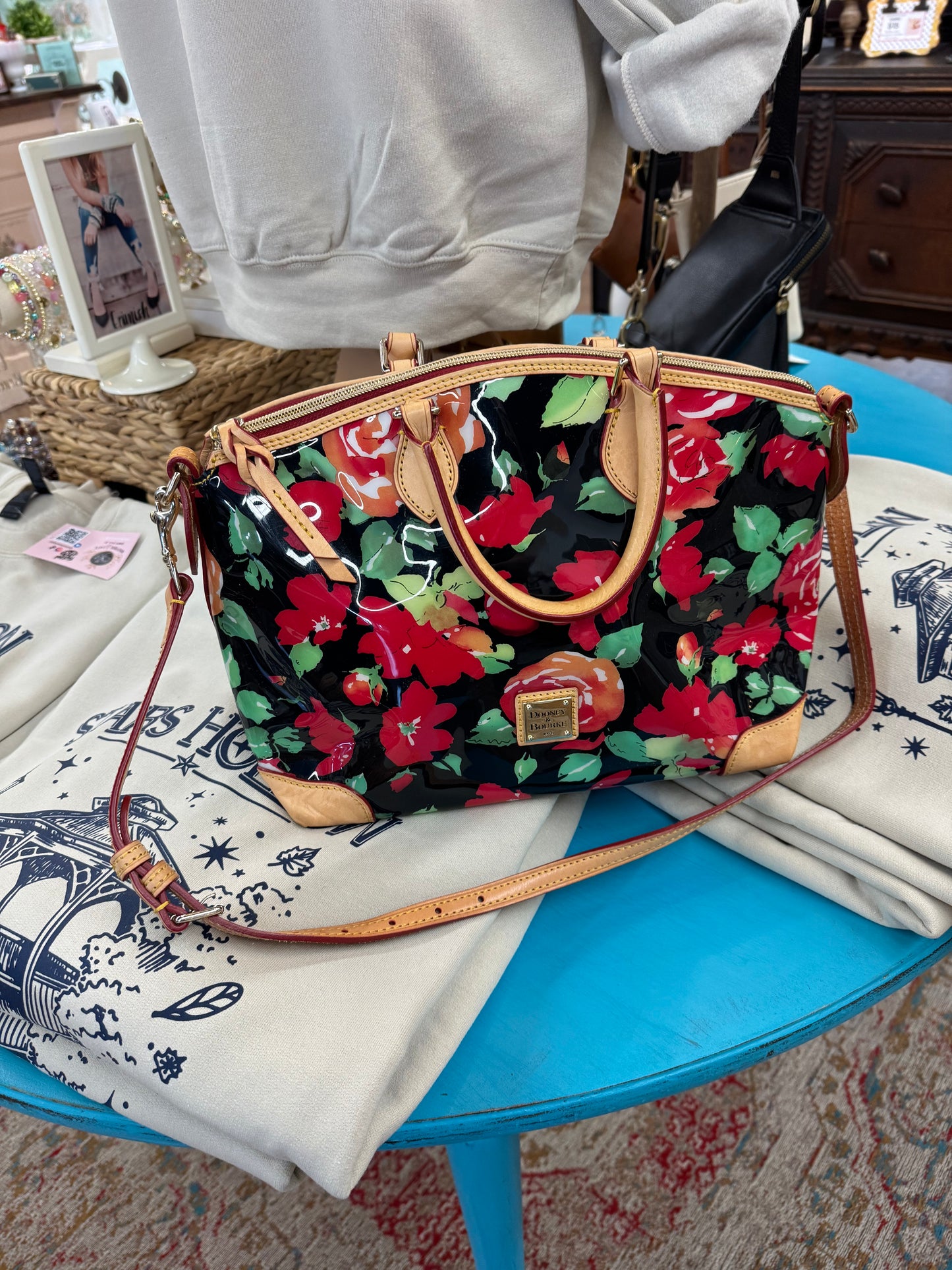 LK - Dooney & Bourke Rose Garden Bag Satchel/Crossbody