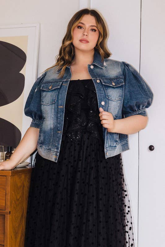 Genevieve Denim Jacket | Plus Size