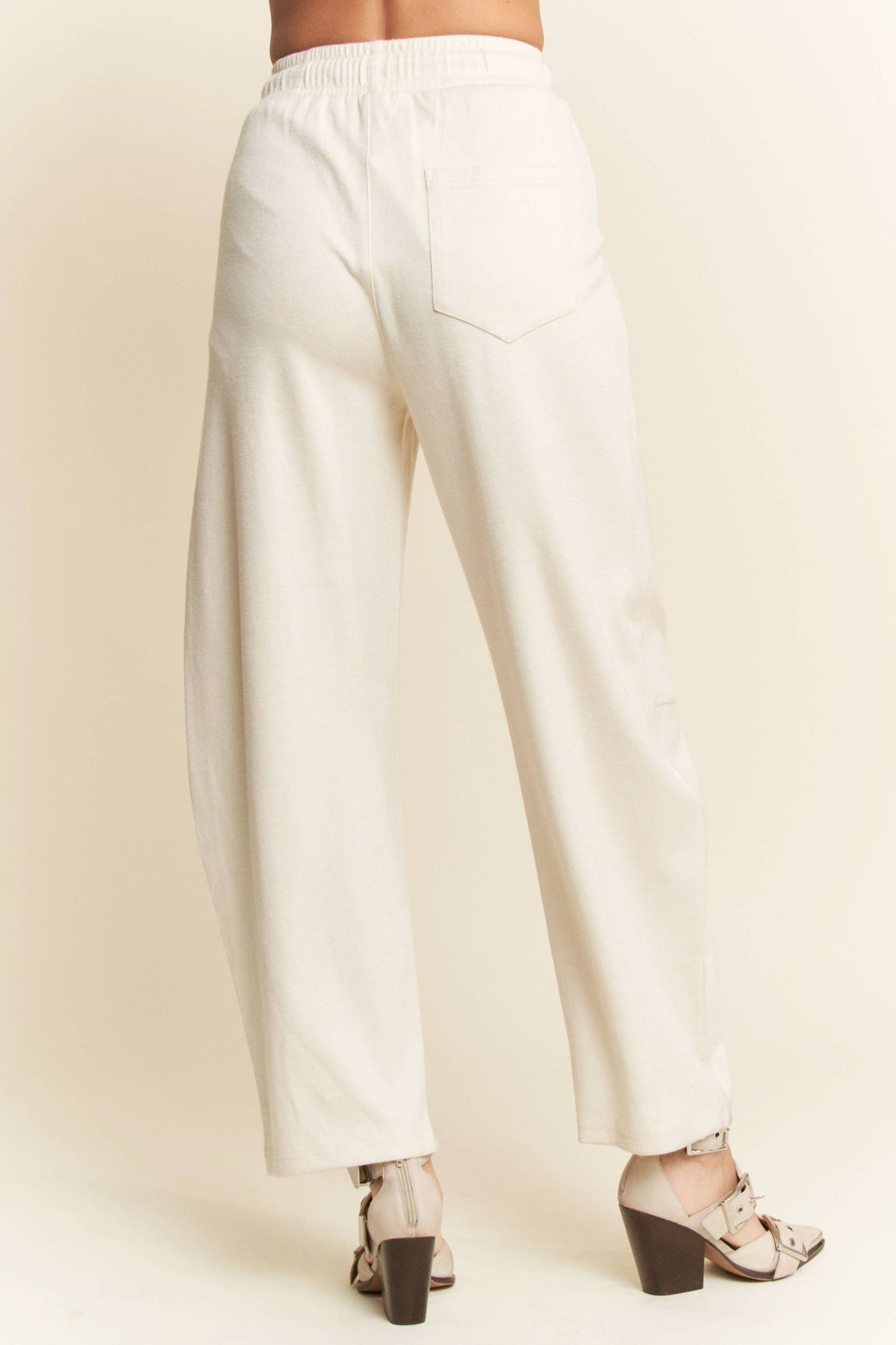 Billie Barrel Joggers |Cream