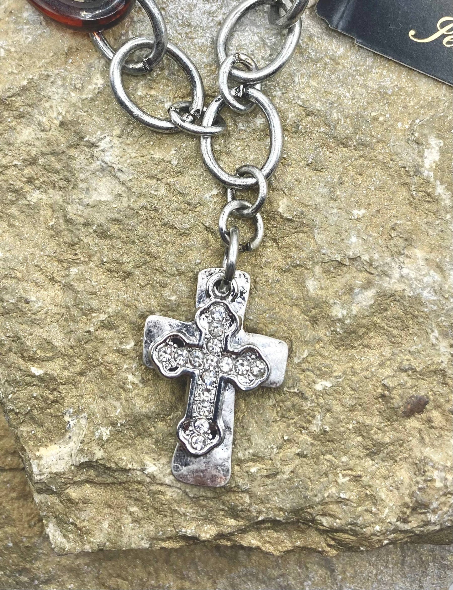 Inspirational Silver Cross Necklace