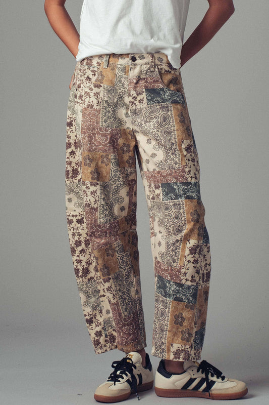 Paisley Wide Leg Jeans