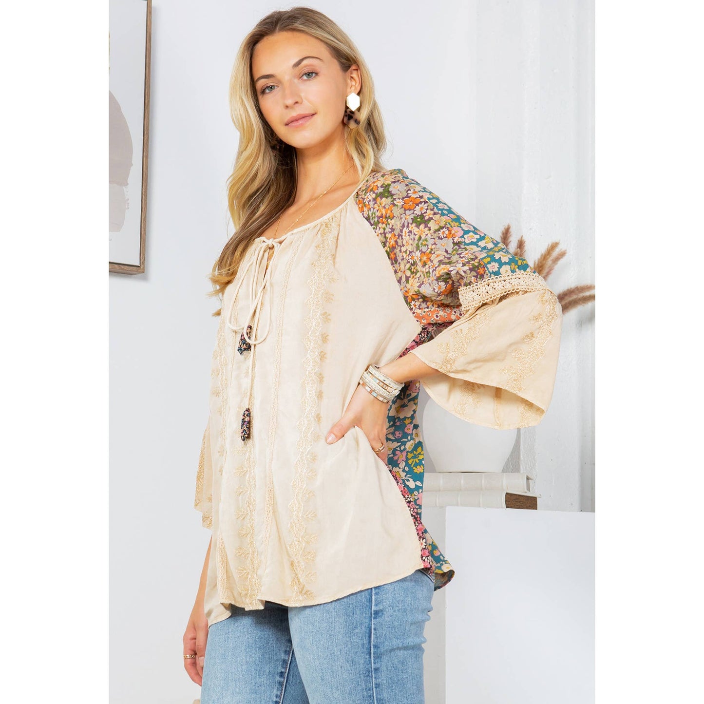Enchanting Whimsy Peasant Top