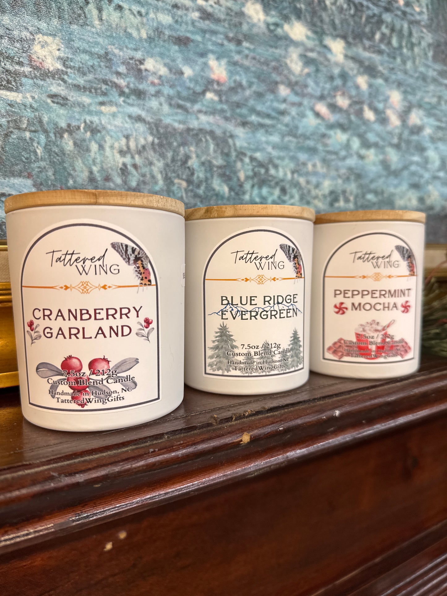 Tattered Wing Christmas Candles