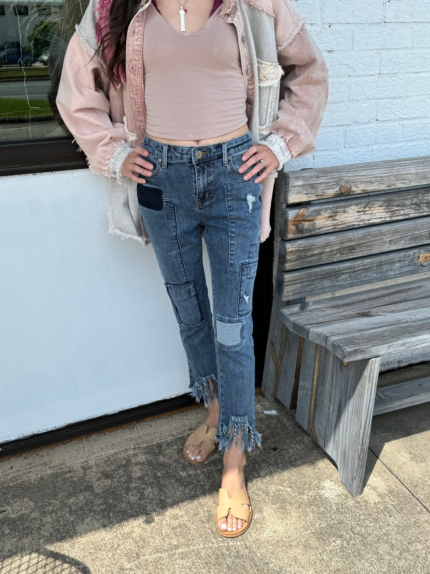 Frayed and Fabulous Crop Jeans