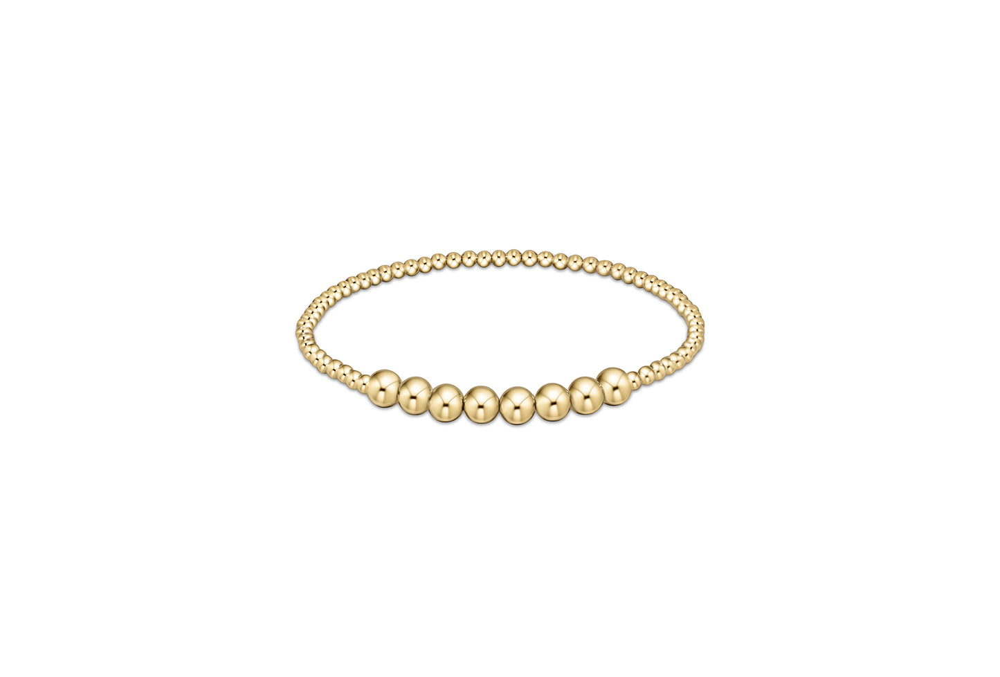eNewton - Classic Gold Beaded Bliss 2.5mm Bead Bracelet - 5m