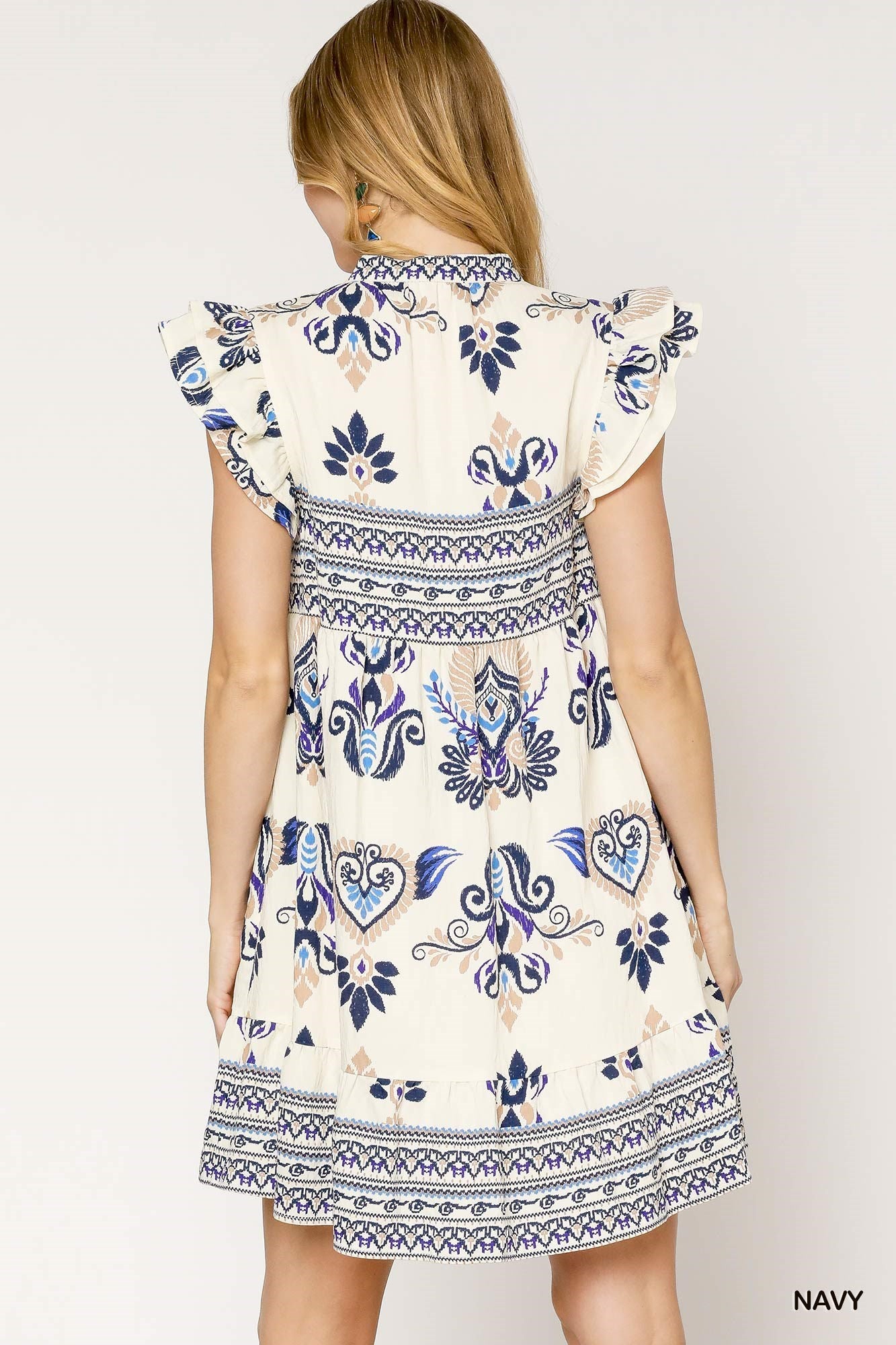 Blue Ember Mini Dress