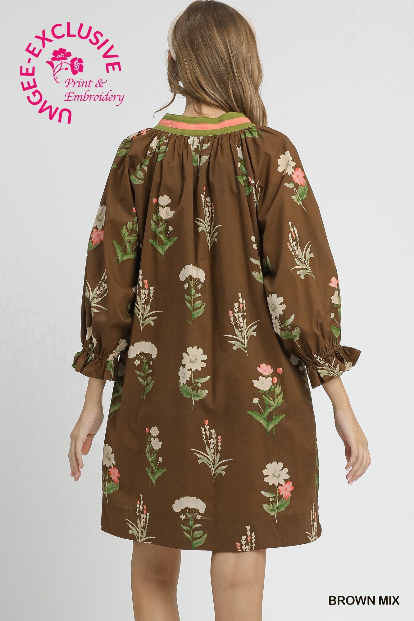 Autumn Bloom Dress | Brown