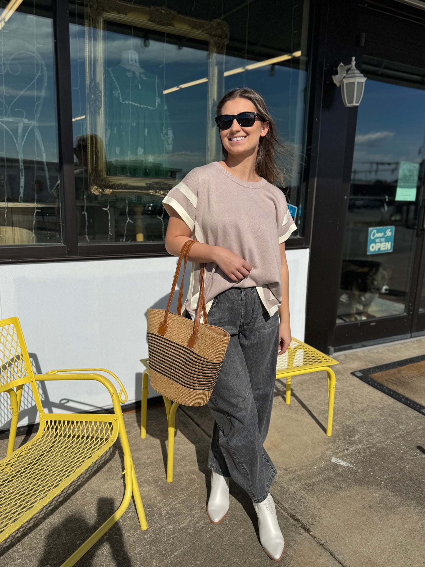 Spring Sweater Top | Latte