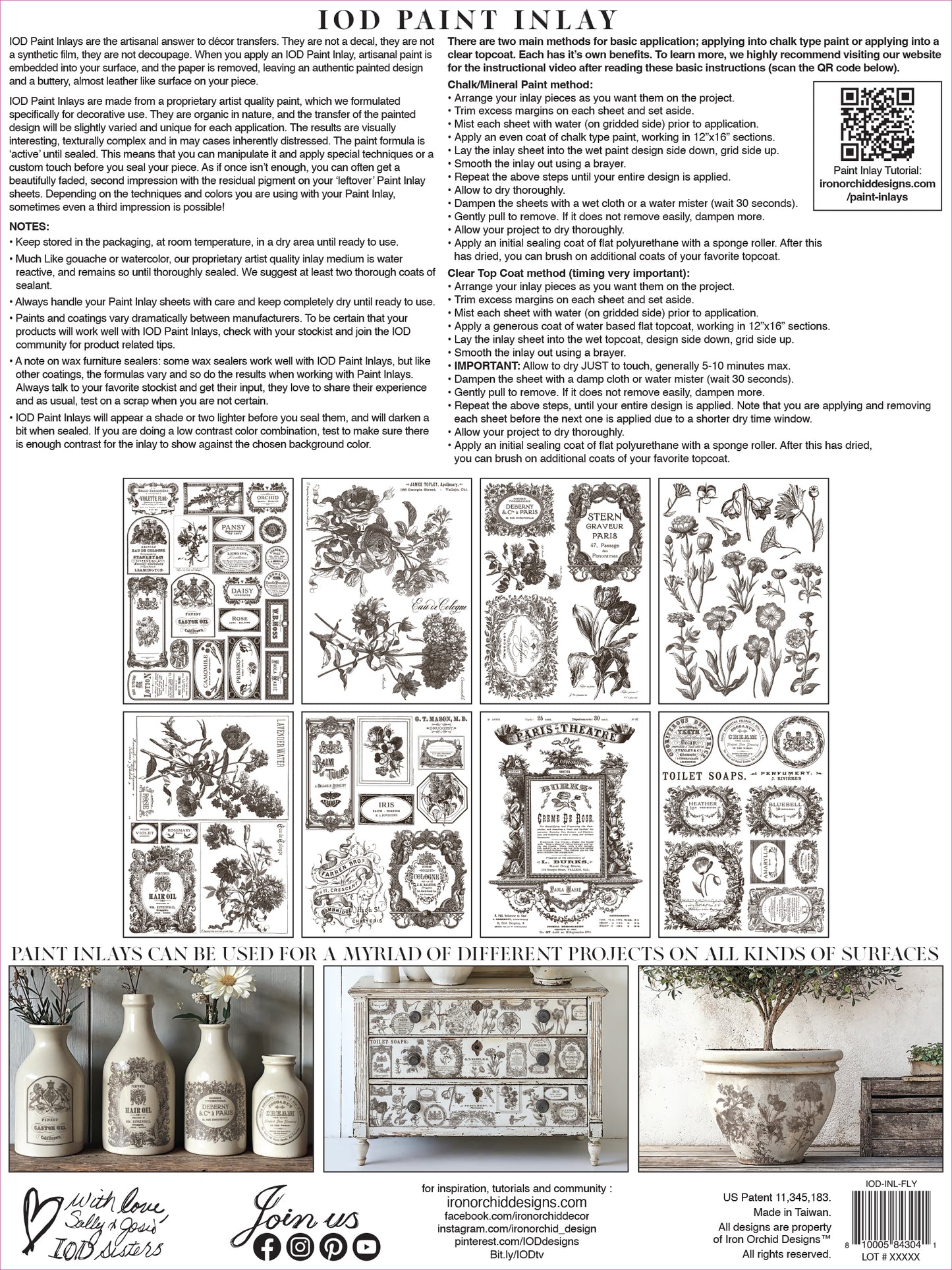 Floriography IOD Paint Inlay 12x16 Pad™