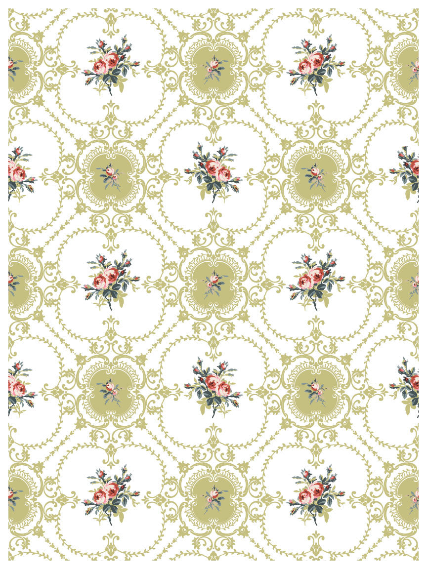 Lattice Rose IOD Paint Inlay 12x16 Pad