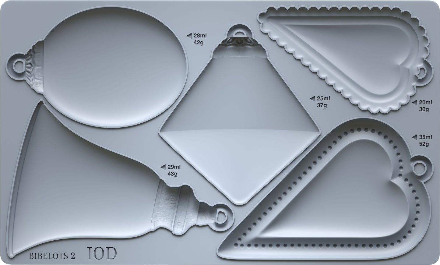 Bibelots 2 6x10 IOD Mould™