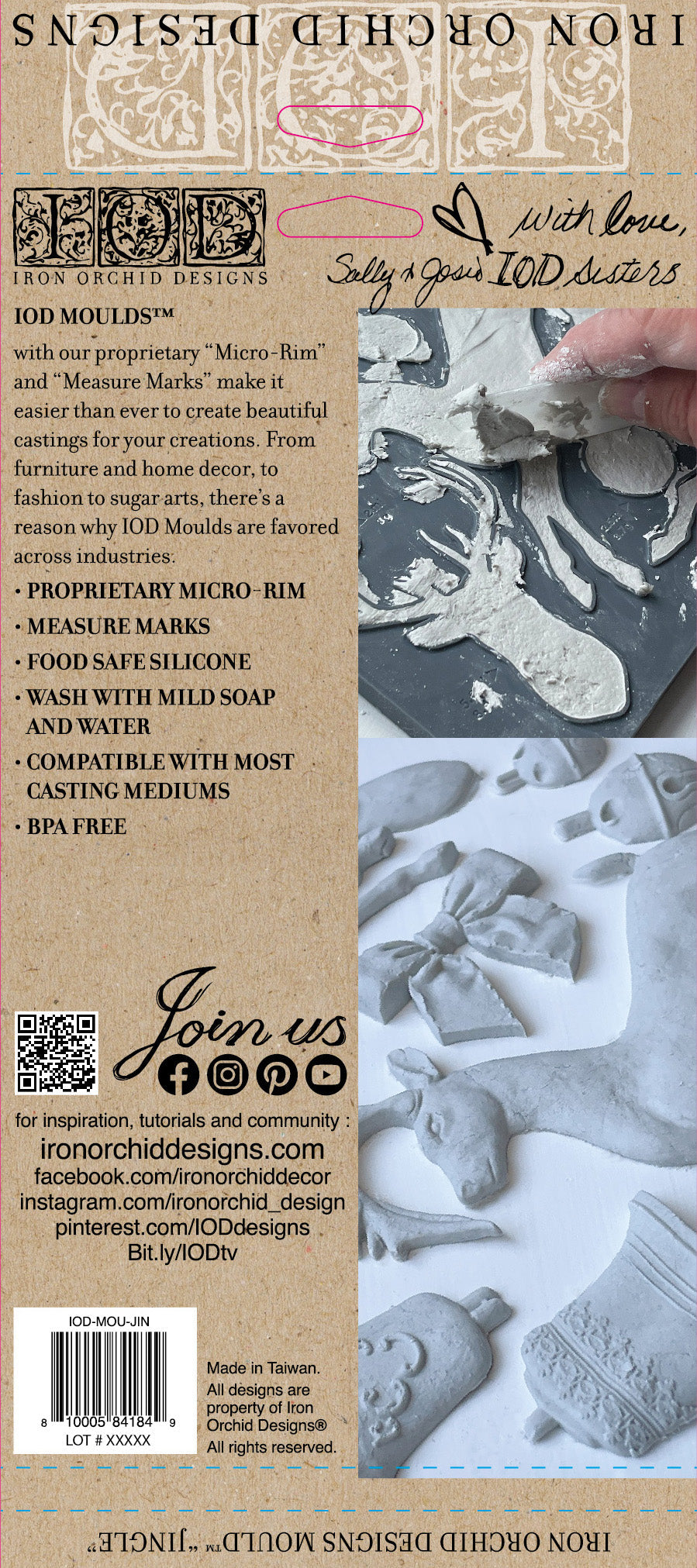 Jingle 6 x 10 IOD Moulds