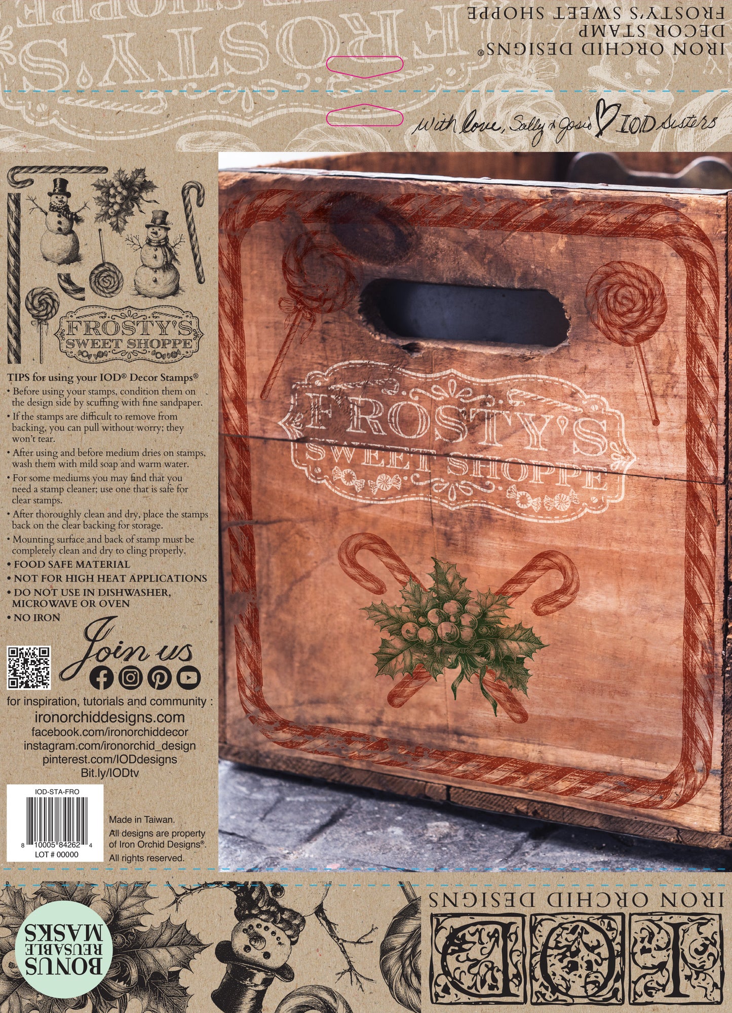 Frosty's Sweet Shoppe 12x12 IOD Stamp™