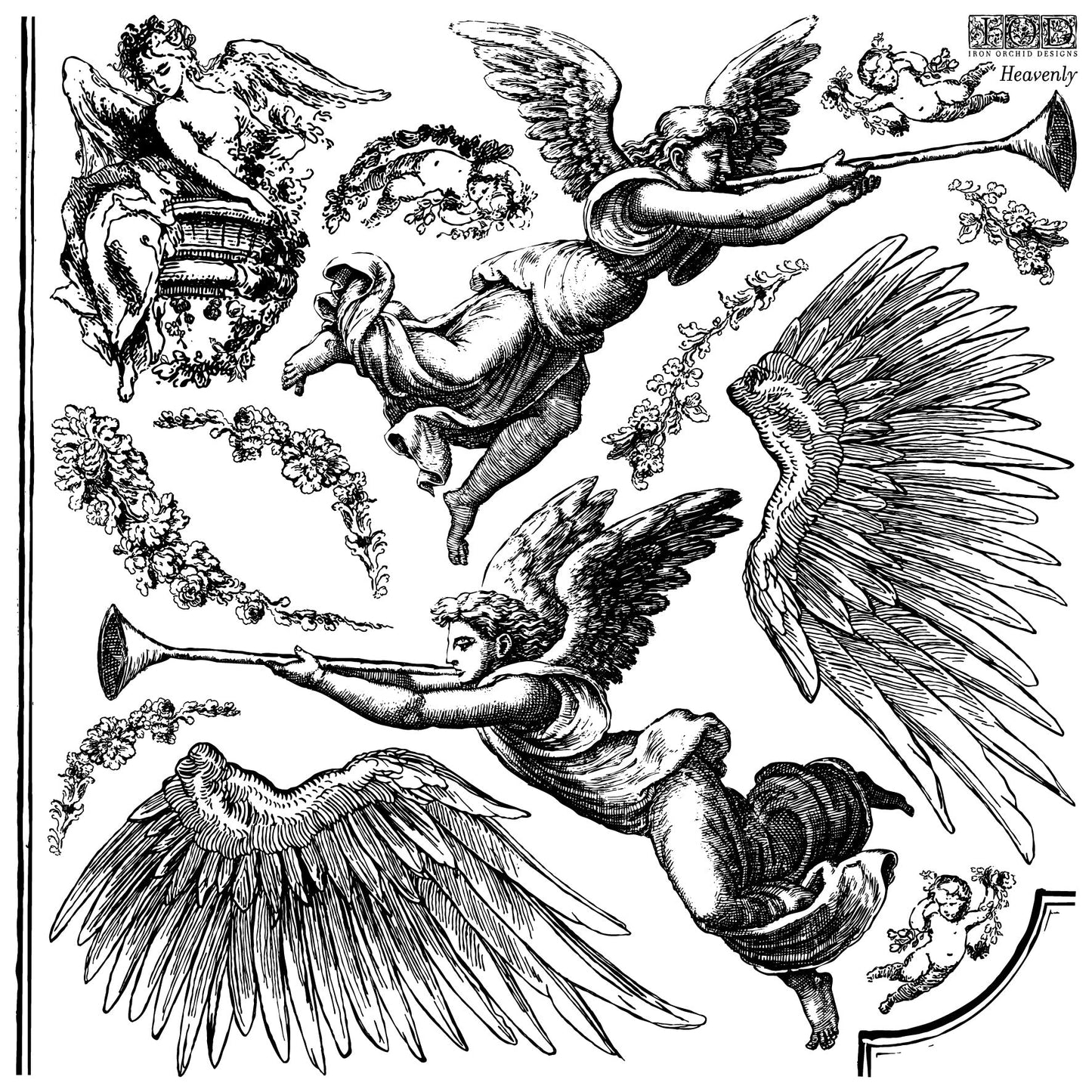 Heavenly 12 x 12 IOD Stamp