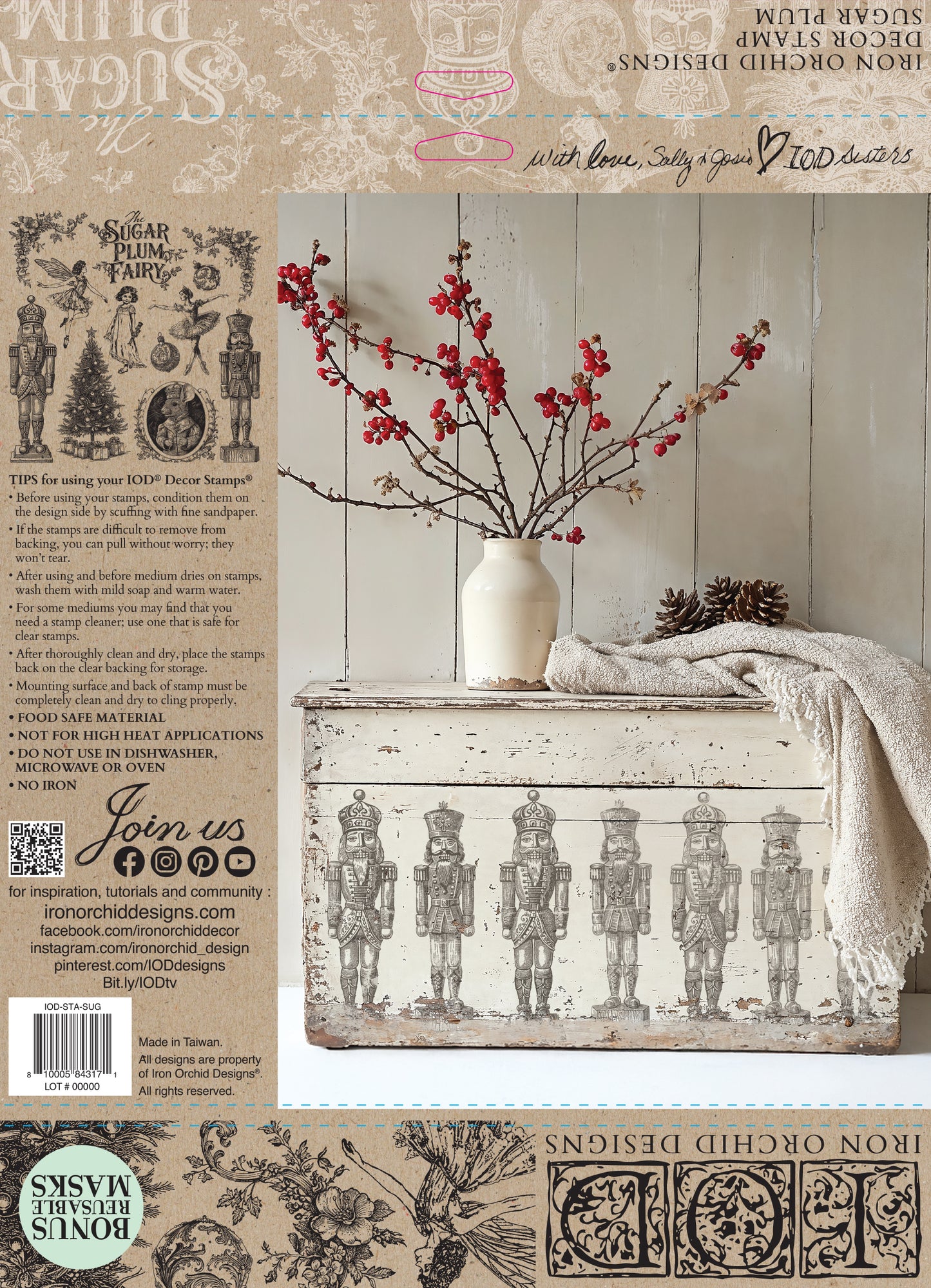 Sugar Plum 12x12 IOD Stamp™