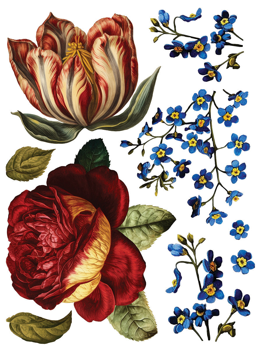 Collage de Fleurs IOD Transfer 12x16 Pad