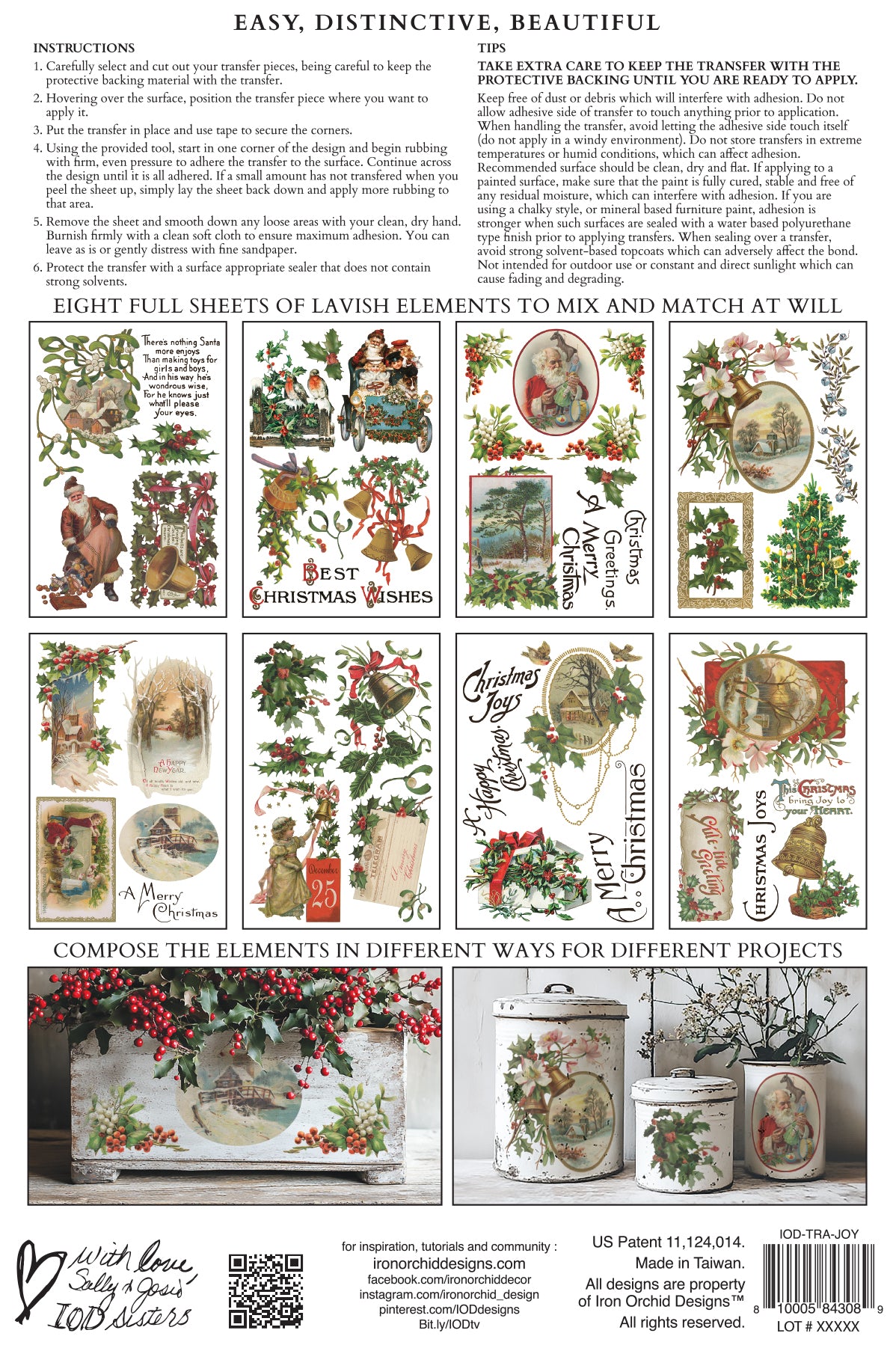 Christmas Joy IOD Transfer 8x12 Pad™