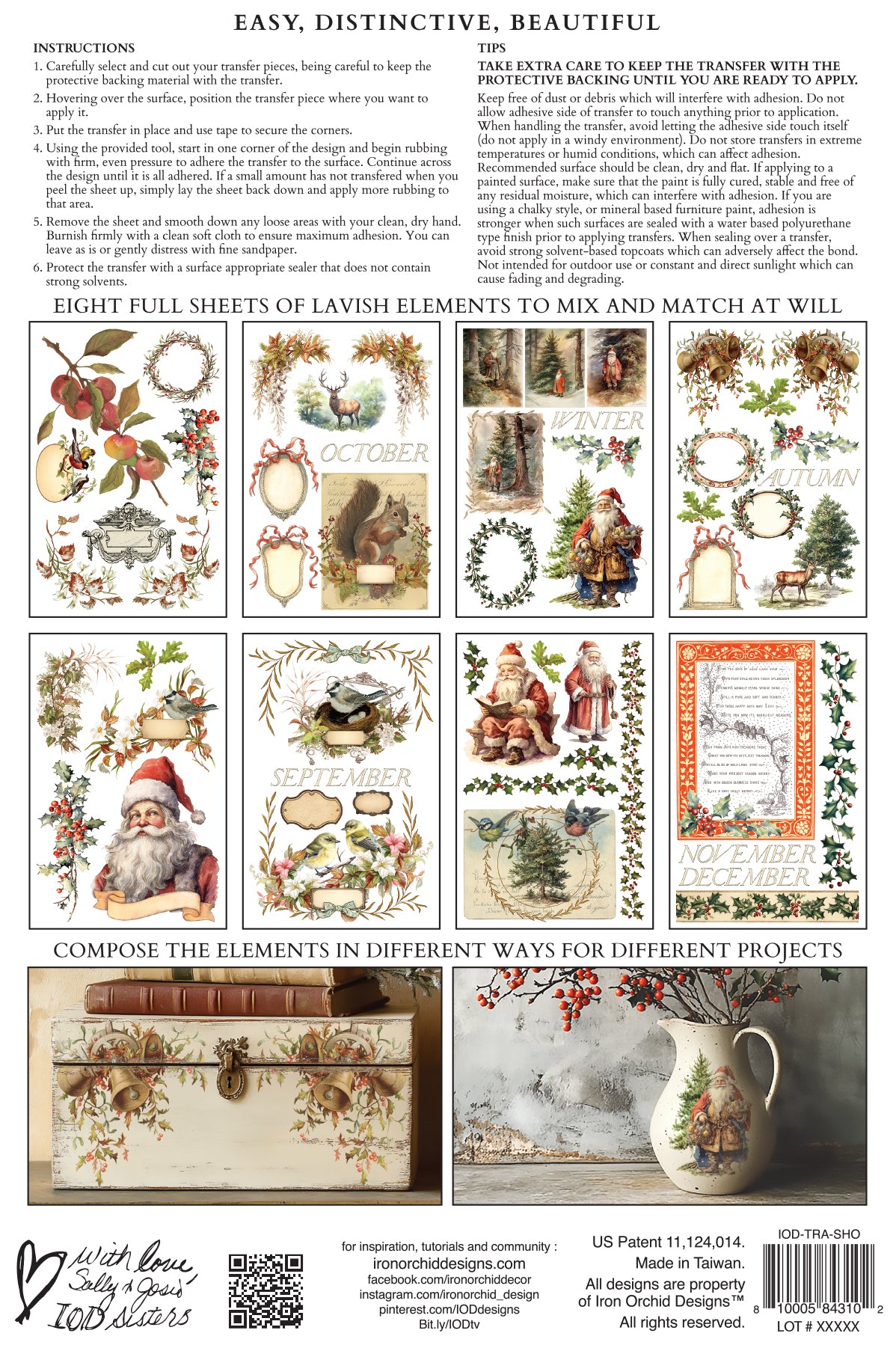 Santa's Hollow IOD Transfer 8x12 Pad™