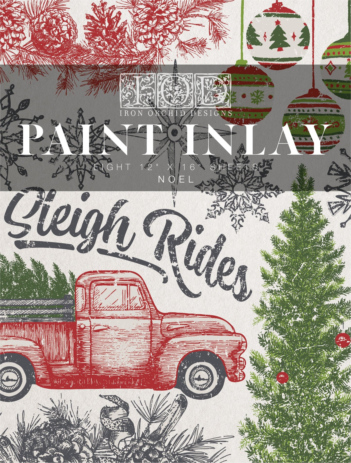 Noel IOD Paint Inlay 12 x 16 Pad