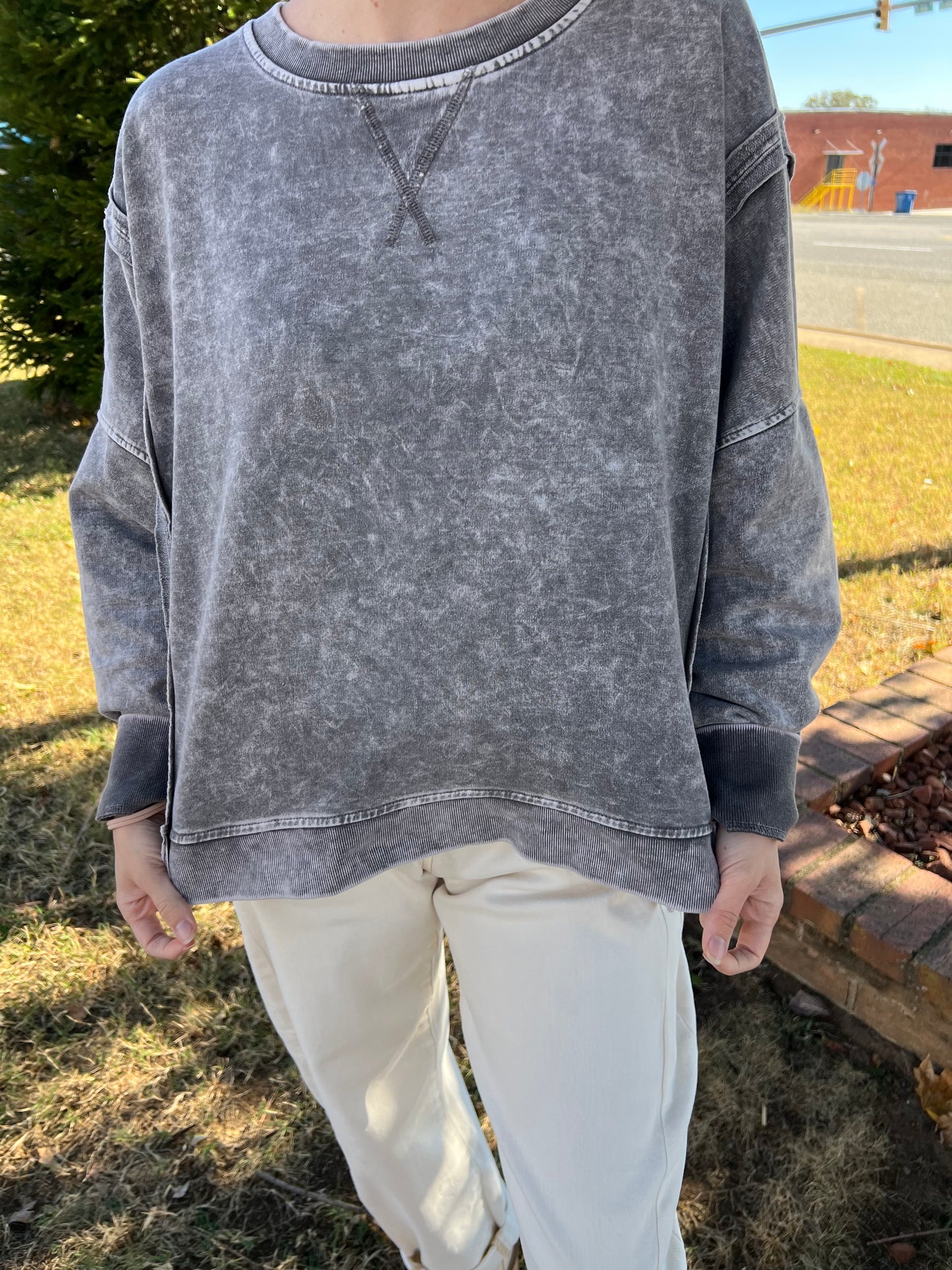 Comfy Day Sweatshirt | Charcoal