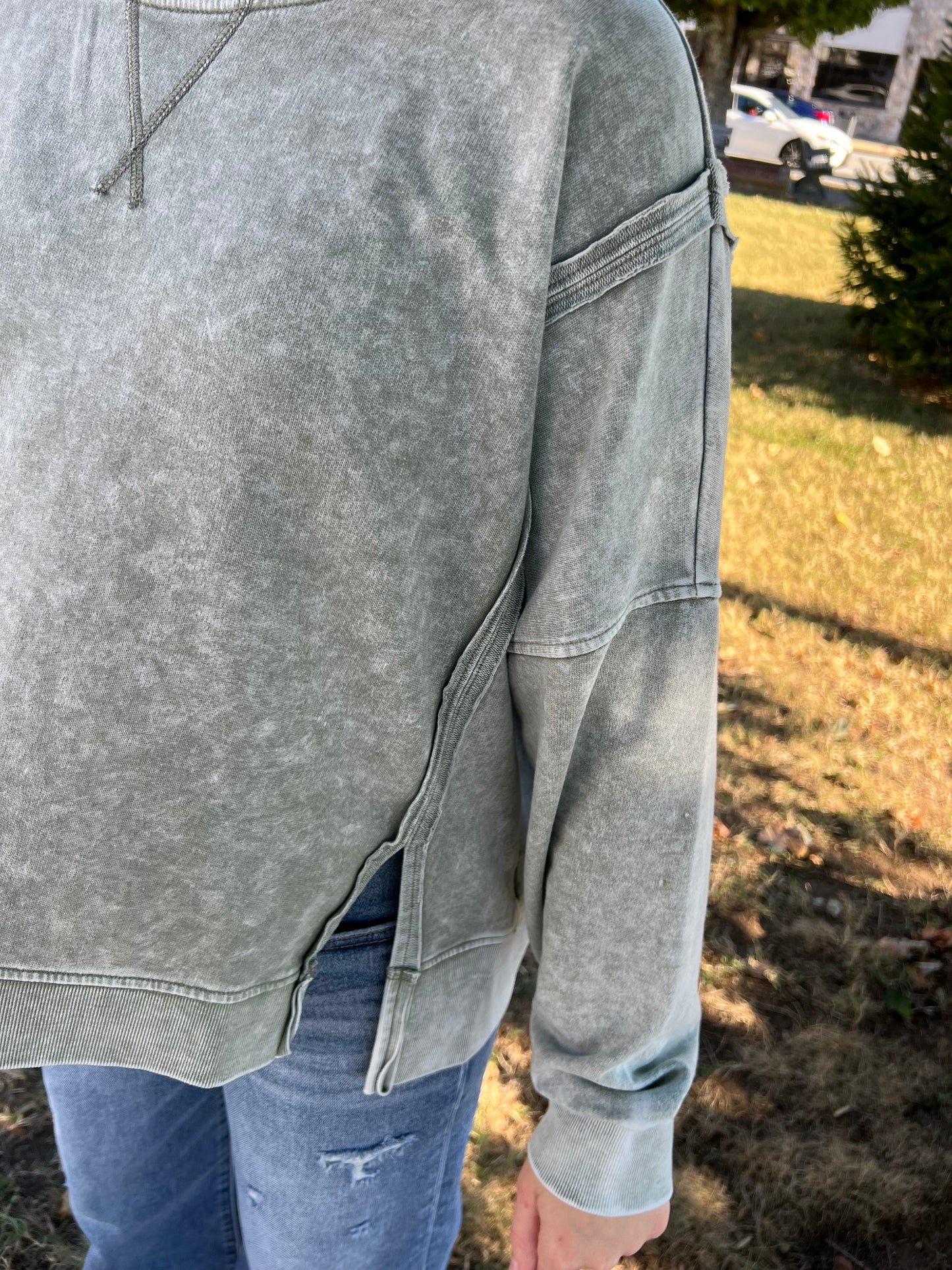 Comfy Day Sweatshirt | Moss