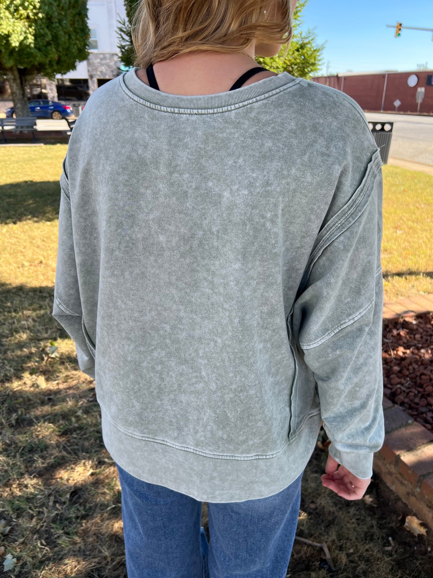 Comfy Day Sweatshirt | Moss