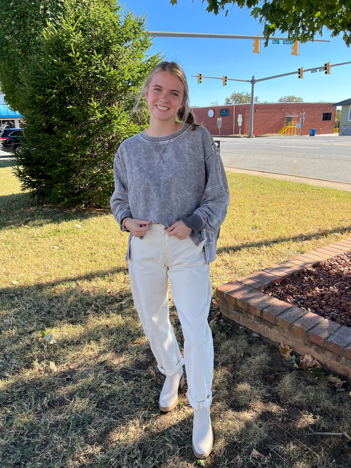 Comfy Day Sweatshirt | Charcoal