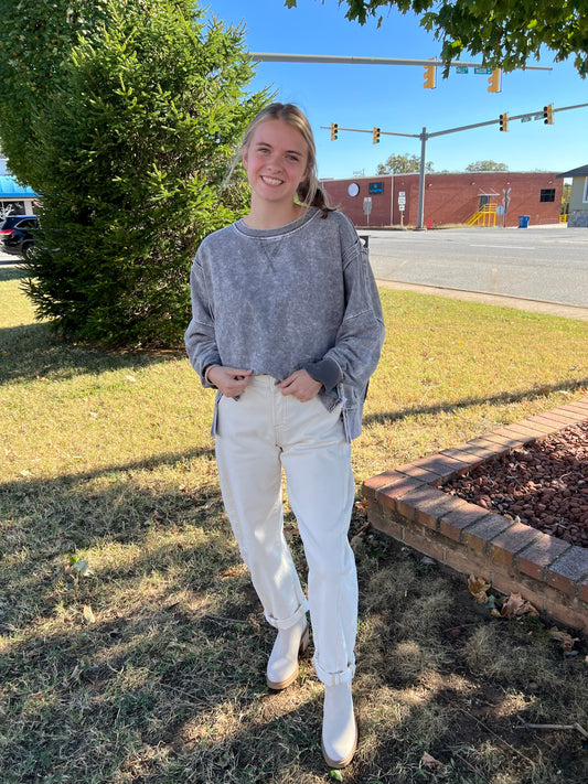 Comfy Day Sweatshirt | Charcoal
