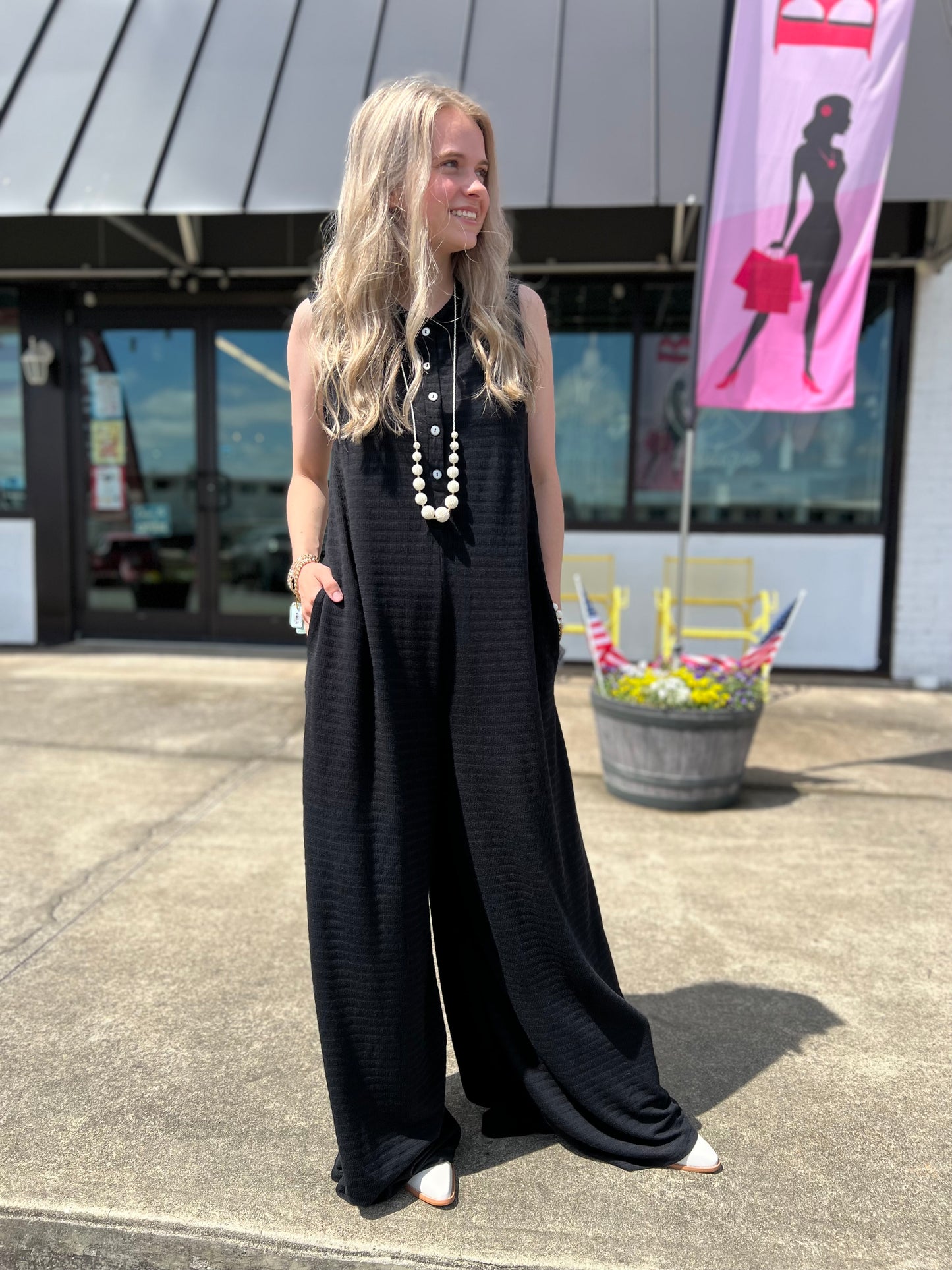 Woven Dreams Jumpsuit | Black