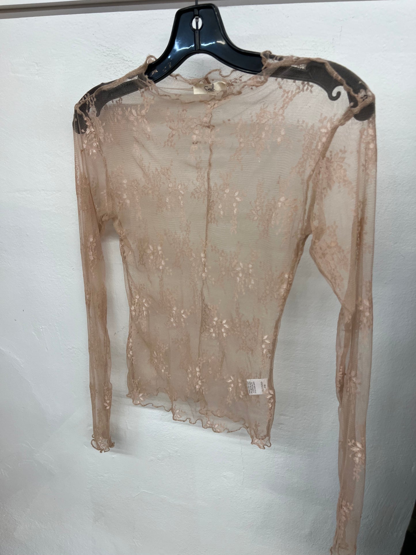 KE - Beige Lace Top | Small