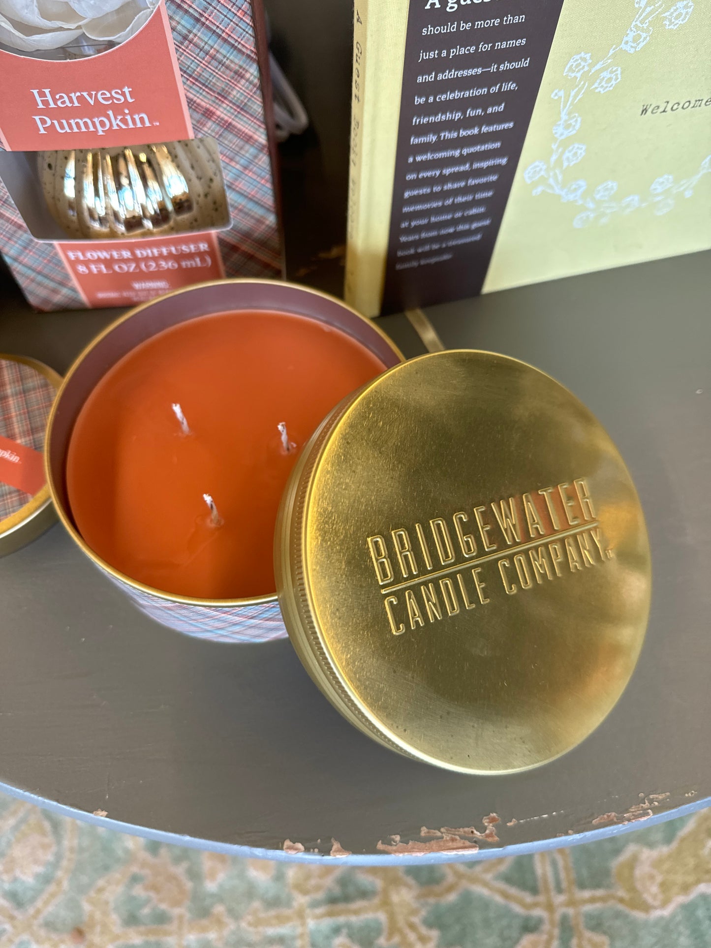 Harvest Pumpkin 3 Wick Candle Tin | 11.6 oz