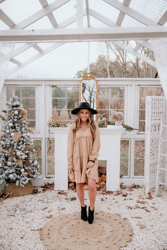 Feeling Grateful Linen Dress