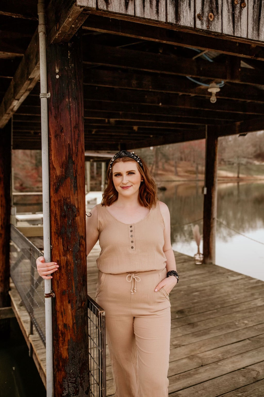Sleeveless Linen Jumpsuit