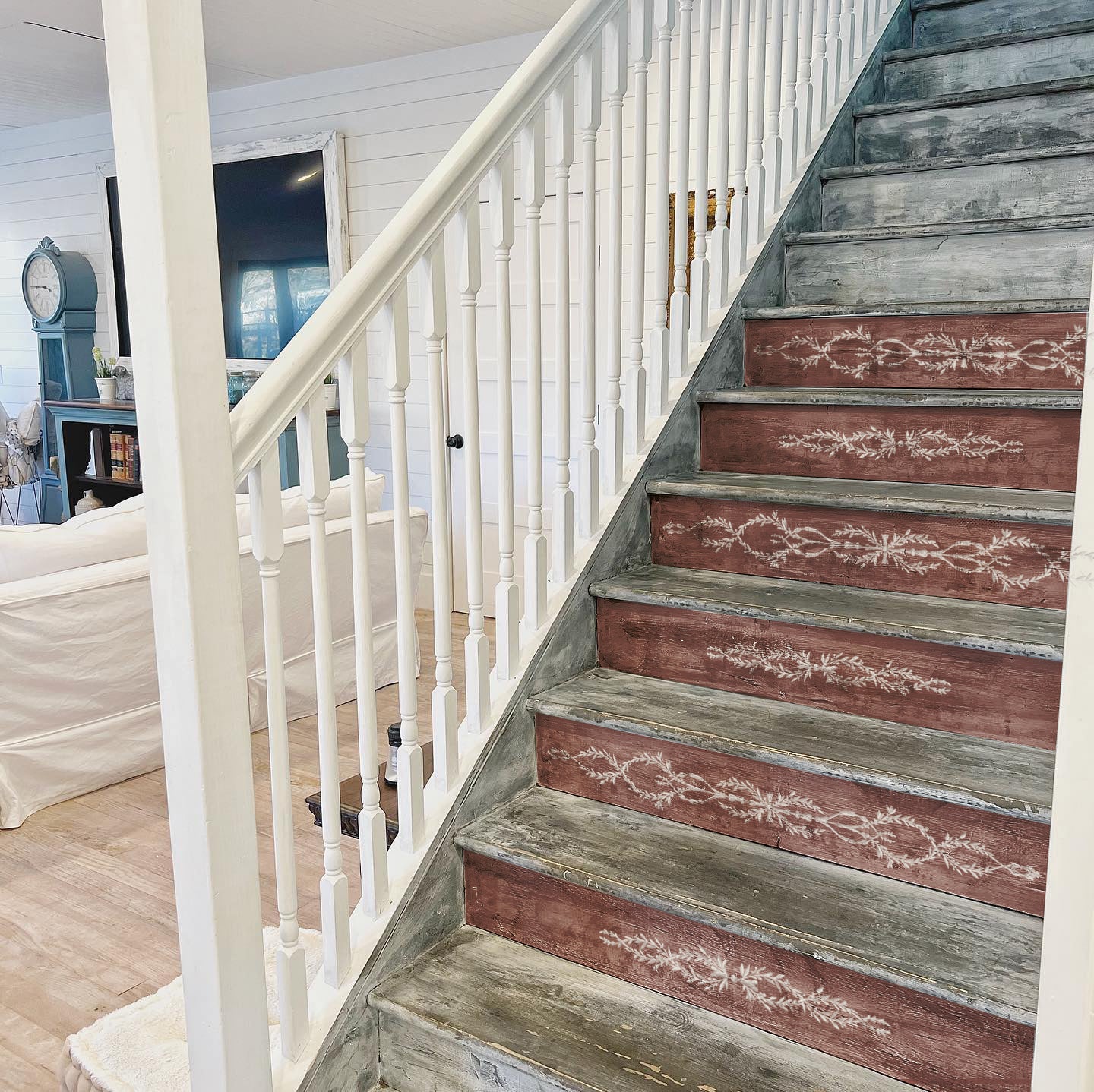 Trompe l’oeil laurel IOD Paint Inlay 12x16 Pad