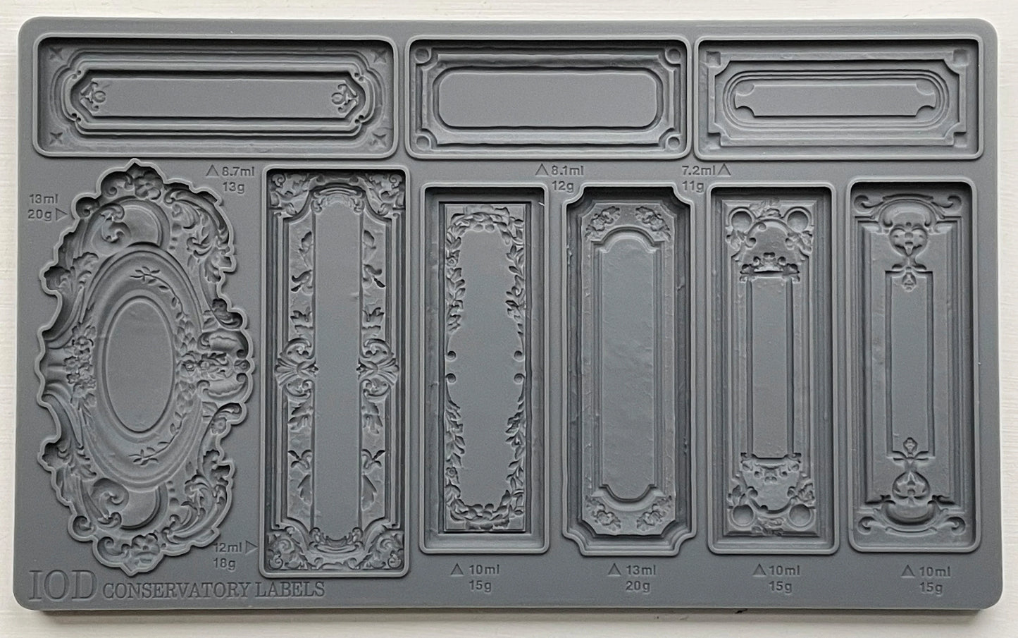 Conservatory Labels 6X10 IOD Mould