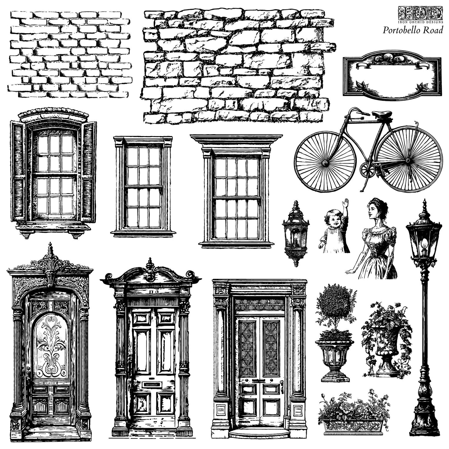 Portobello Road IOD 12X12 Stamp